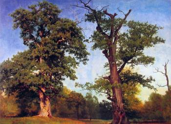 Albert Bierstadt : Pioneers of the Woods